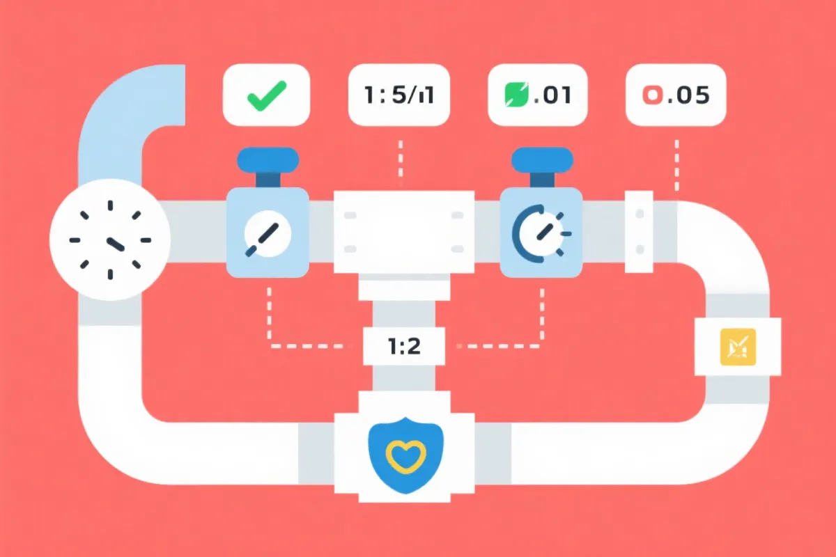 数据链路与复核流程示意